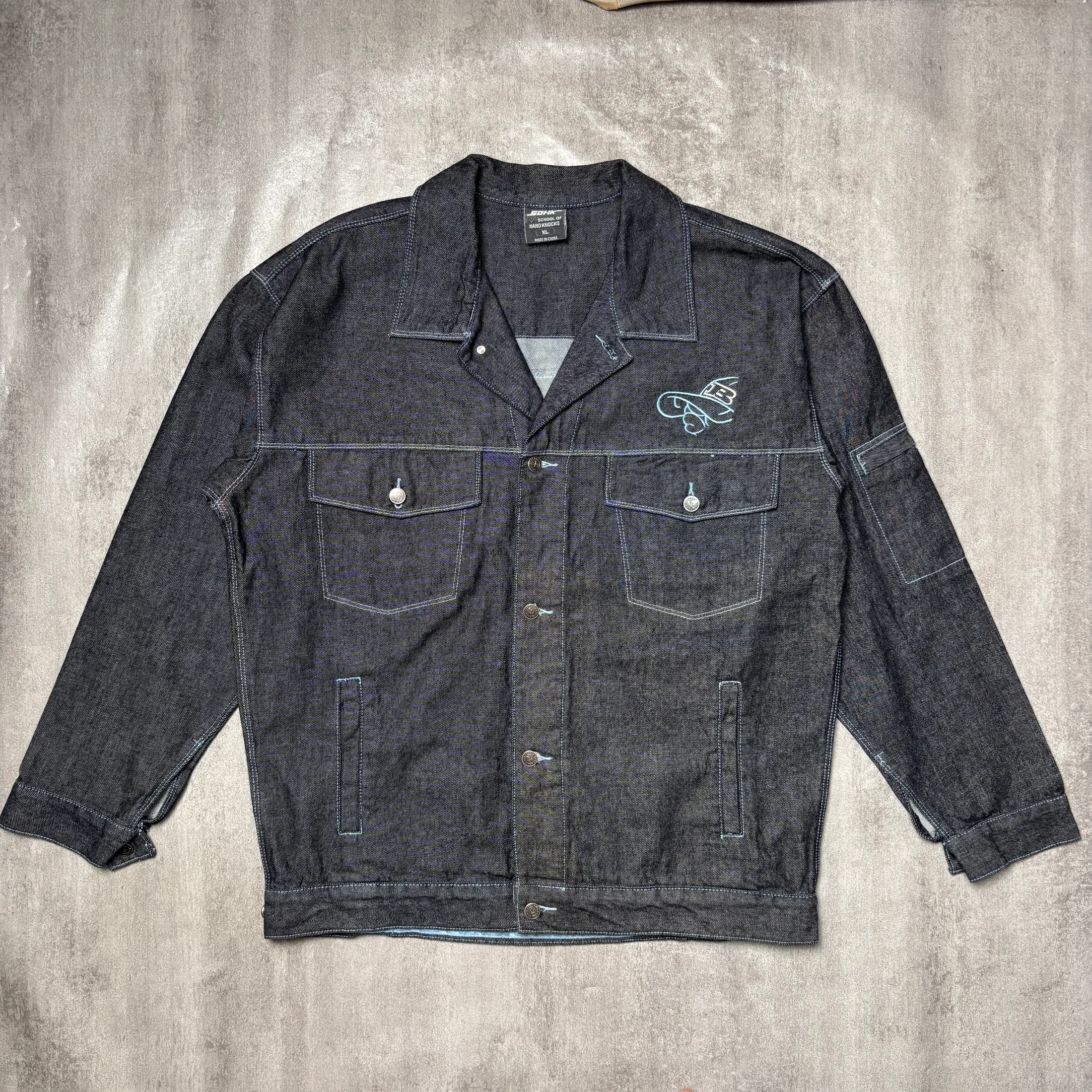 SCHOOL OF HARD KNOCKS (SOHK) TRUCKER JEANS 3