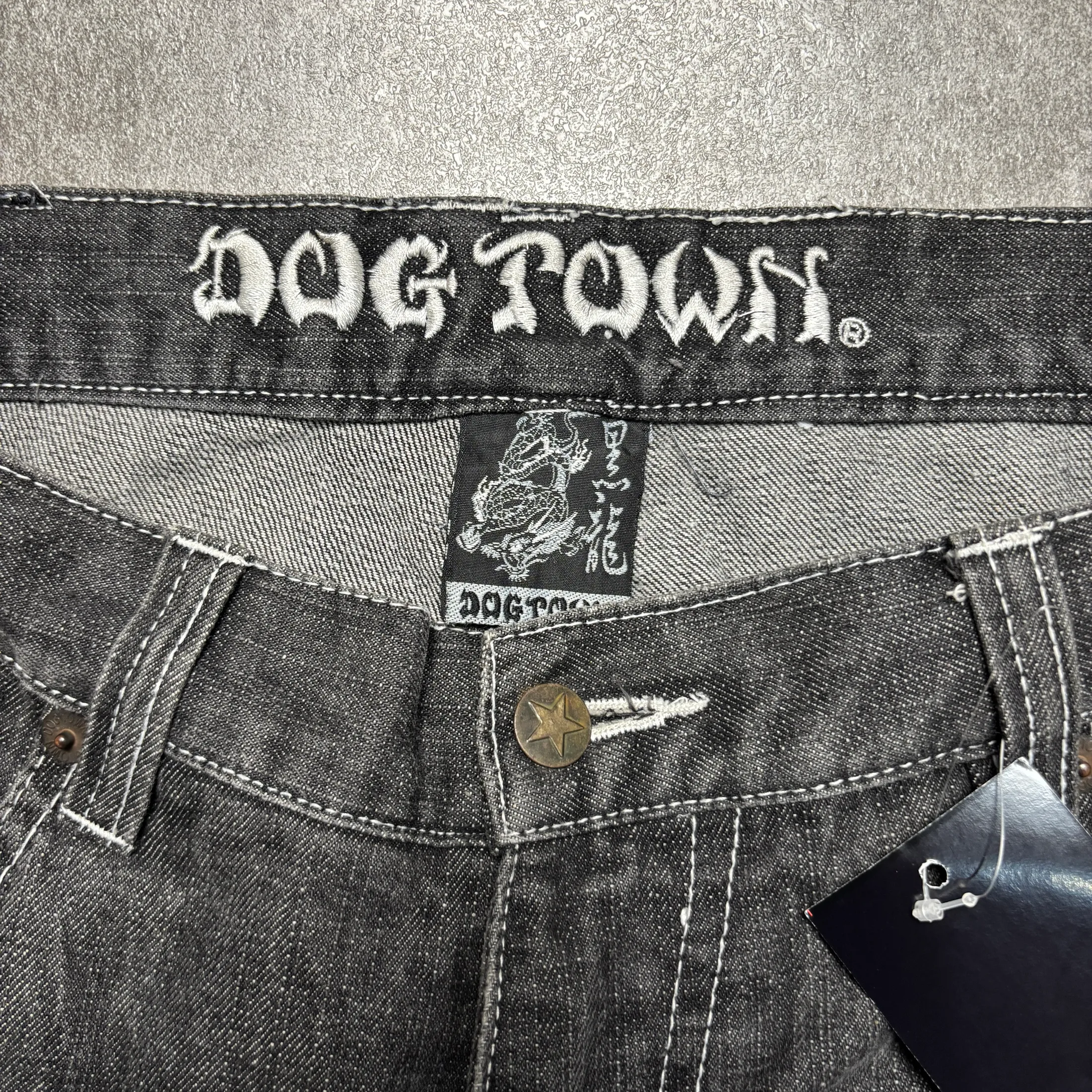 DOG TOWN EMBROIDERY DRAGON DOUBLE SIDE JEANS 4