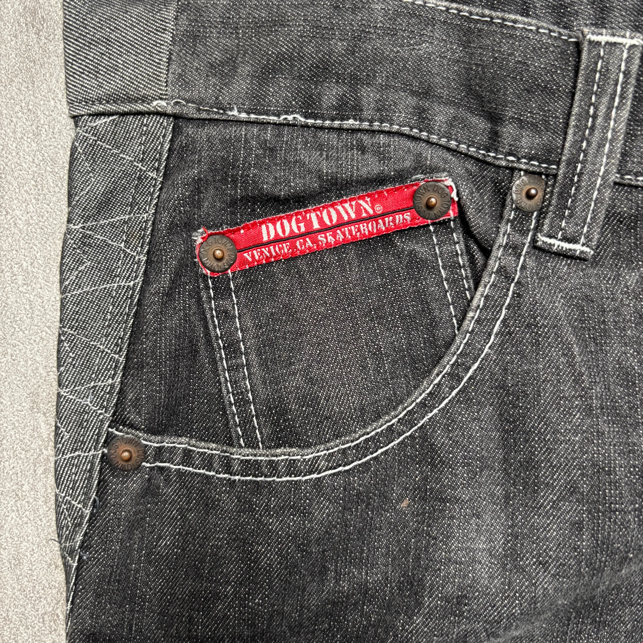 DOG TOWN EMBROIDERY DRAGON DOUBLE SIDE JEANS 7