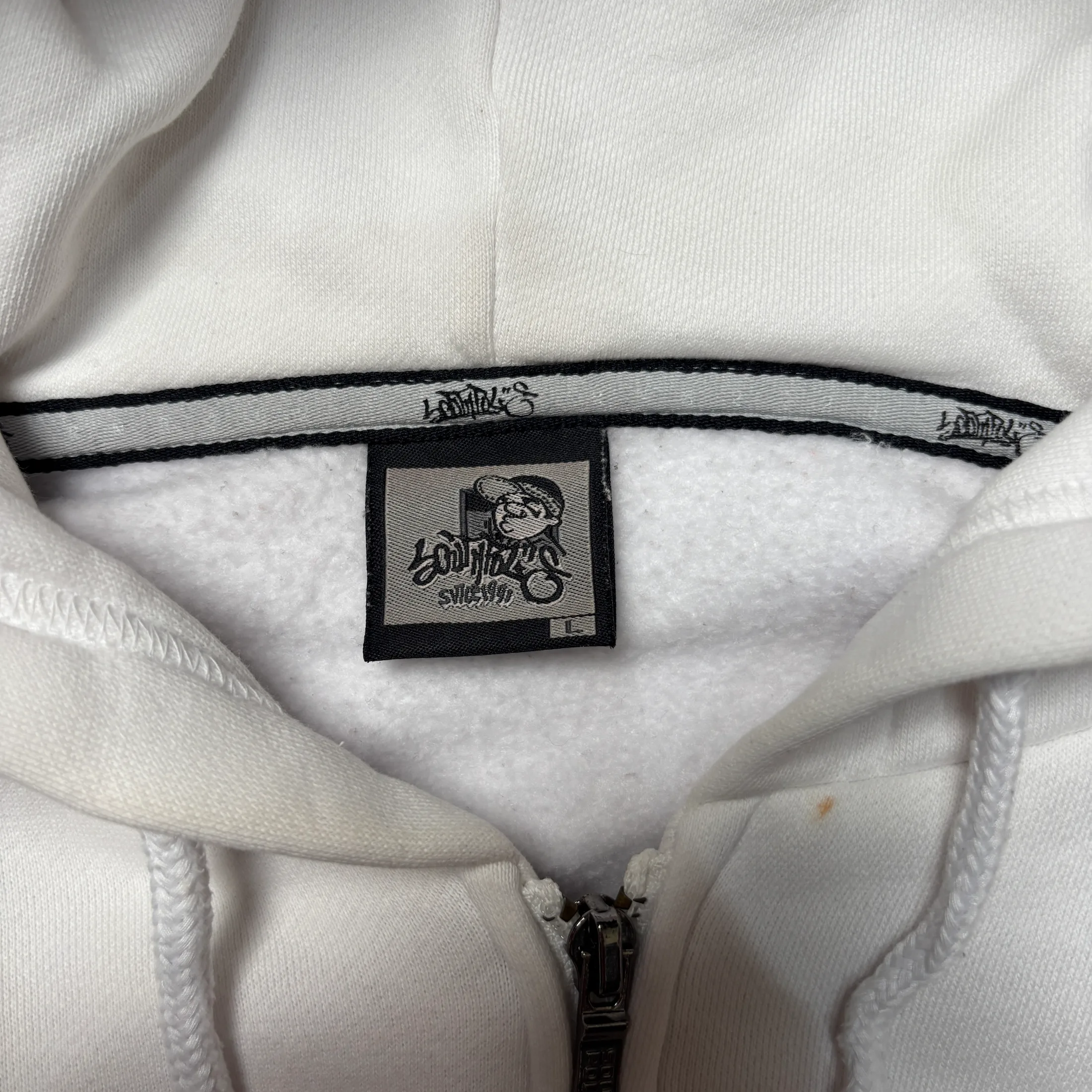 RARE SOUTHPOLE BBOY WHITE ZIPPER HOODIE 5