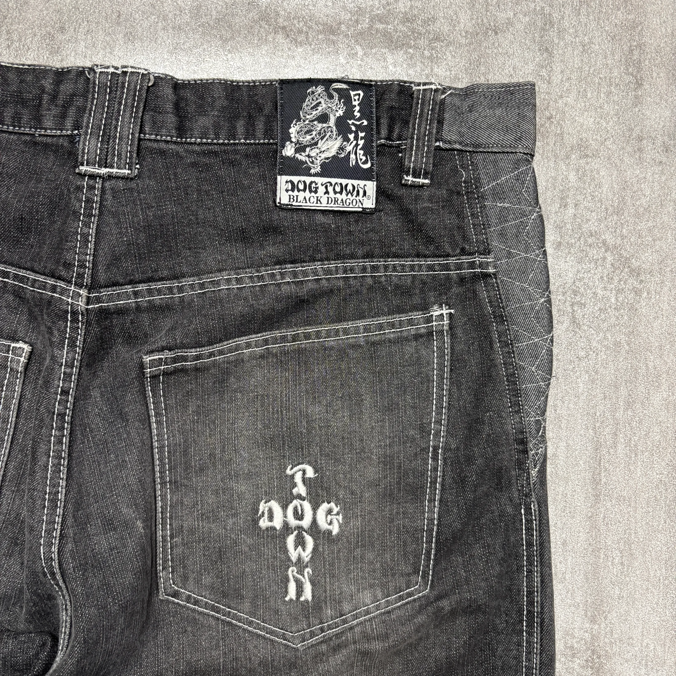 DOG TOWN EMBROIDERY DRAGON DOUBLE SIDE JEANS 8