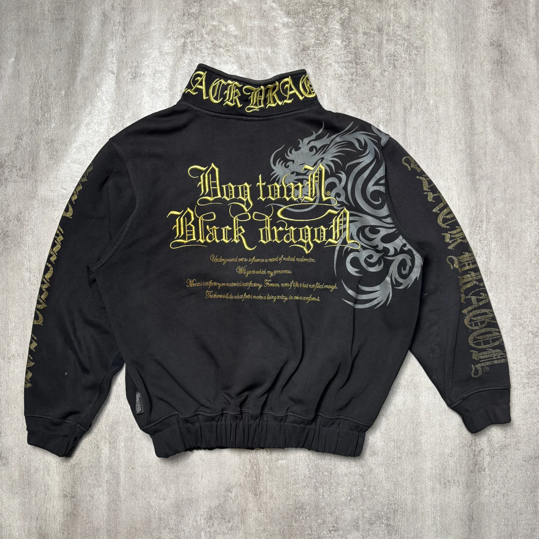 DOG TOWN ZIPPER GOLD EMBROIDERY