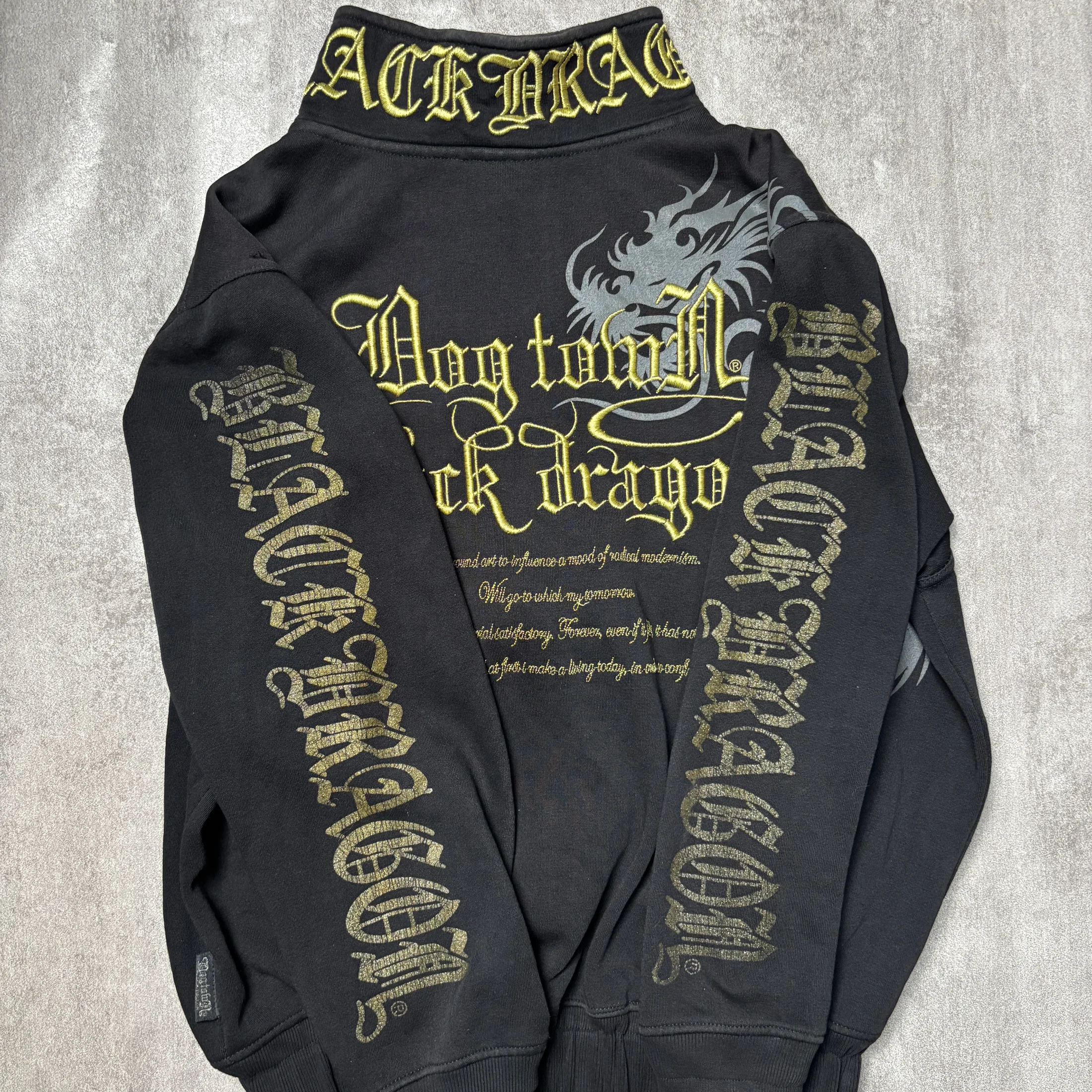 DOG TOWN ZIPPER GOLD EMBROIDERY 4