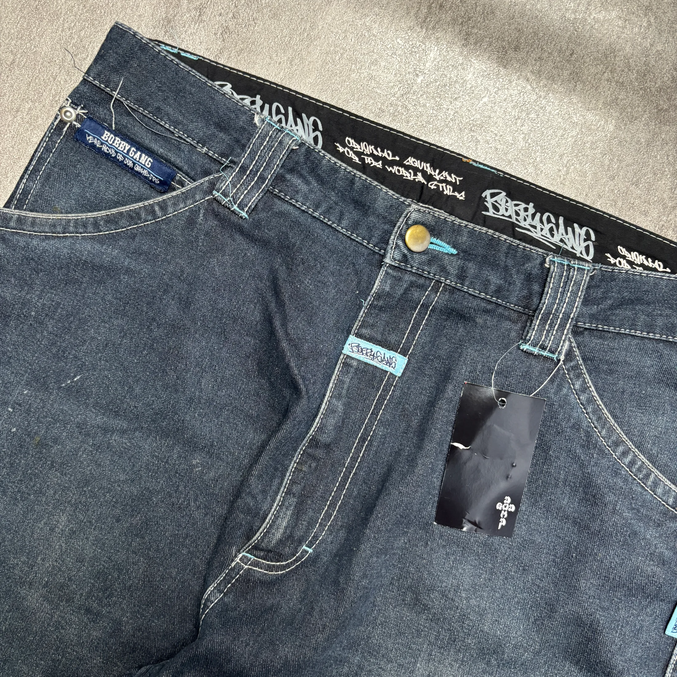 VTG BOBBY GANG ART LONG JEANS 4